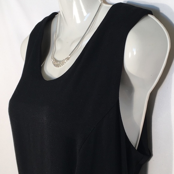 Perceptions Black Dress Scoop Neck Womens Size 10 - Picture 3 of 8